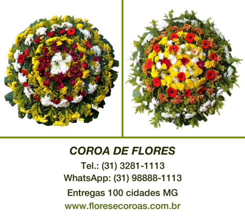 Coroa de flores Ibirité floricultura entrega coroas Ibirité MG